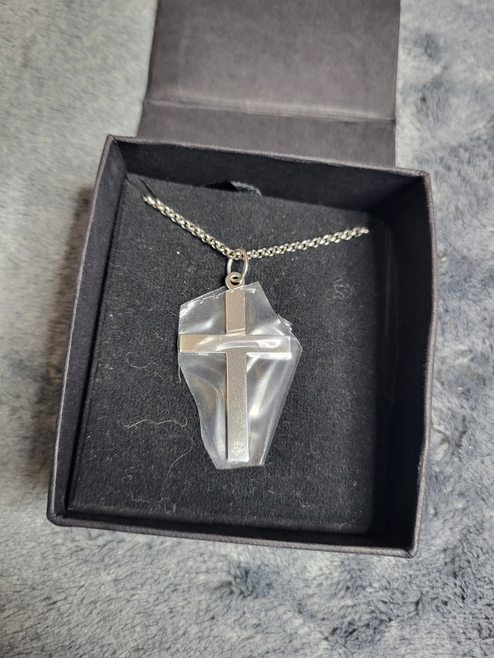 NWT Fred Meyer Jewelers 925 Sterling Silver Cross Pendant Necklace 30" Chain